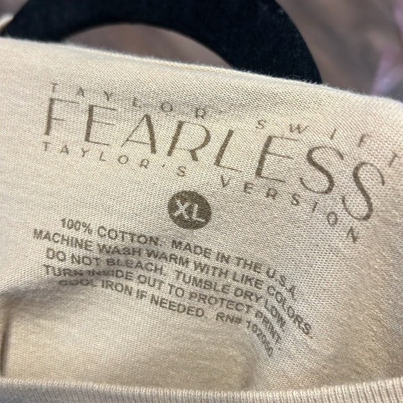 Taylor Swift Fearless (Taylor’s Version) Tour Long Sleeve Shirt XL Dip Dye Ombre - Picture 4 of 4